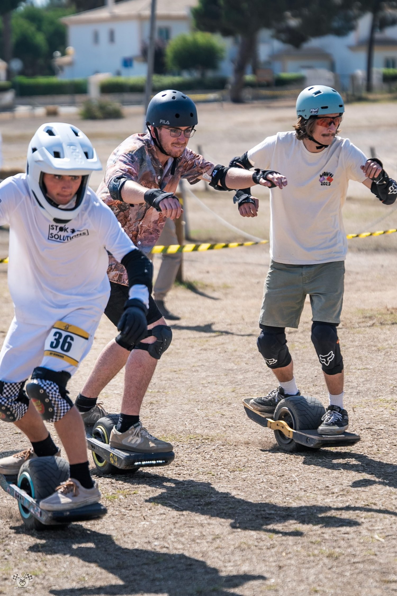 Corrida na pista de terra